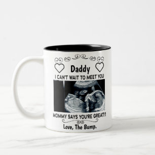 Personalized Gift For New Father From Unborn Baby Two-Tone Coffee Mug
