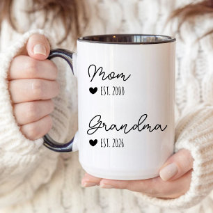 Personalized Gift for New Grandma Grandpa Baby Gif Mug