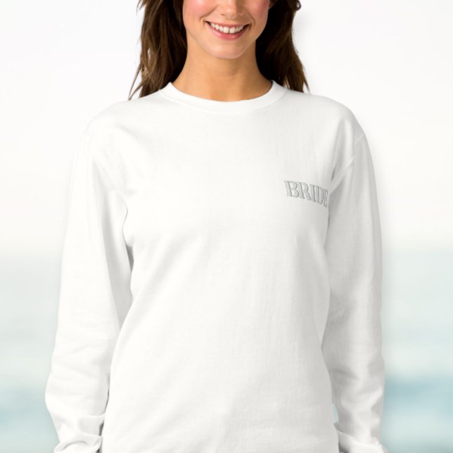 Personalized gift for the bride, bride sweatshirt (Creator Uploaded)
