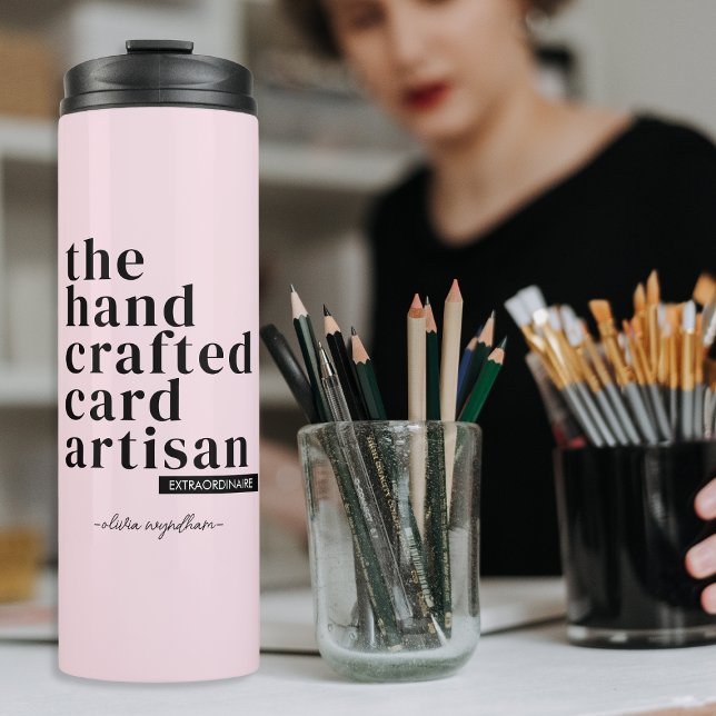Personalized Gift for the Card Maker Paper Crafter Thermal Tumbler (Creator Uploaded)