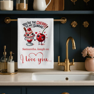 Personalized Gift for Wife Funny Food Towel