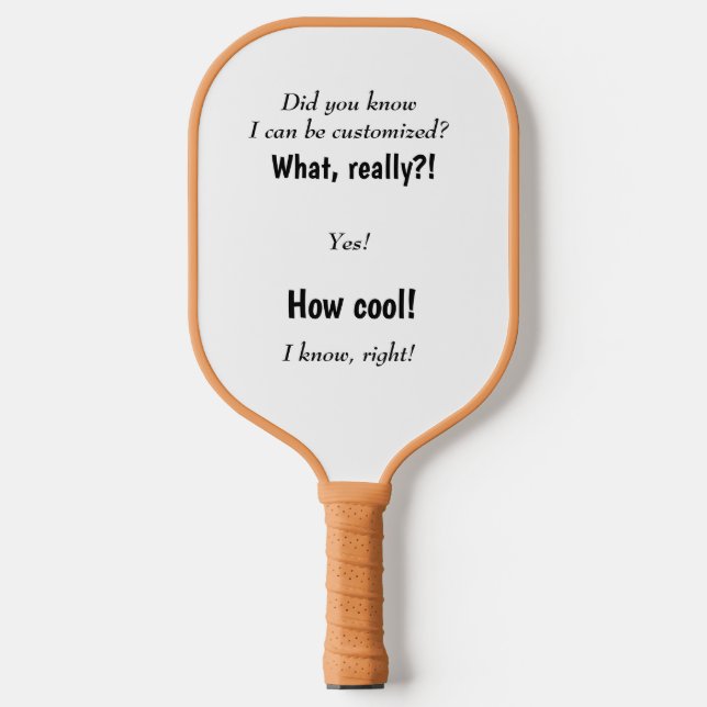 Personalized gift, gifts for her, gifts for him pickleball paddle (Front)
