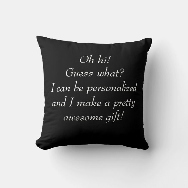 Personalized gift, home decor, wedding throw pillow (Front)