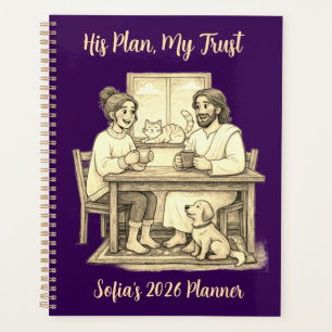 Personalized Gift. Jesus Christian Faith Planner