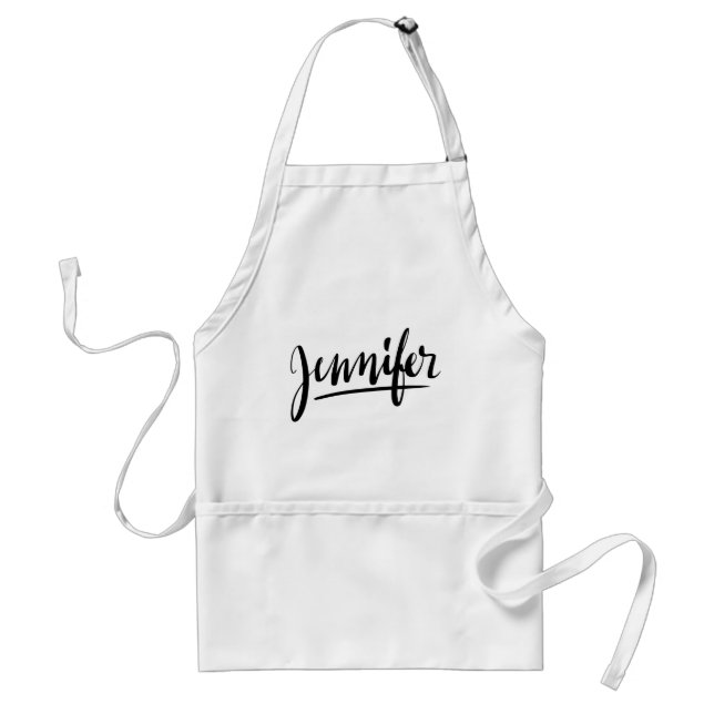 Personalized gift kitchen apron with name Jennifer (Front)