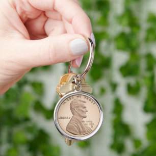 Personalized Gift Penny Coin Keychain