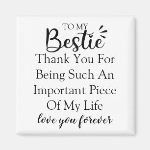 Personalized Gift Quote For Women Best Friend Magnet
