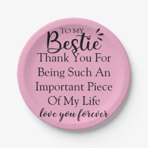 Personalized Gift Quote For Women Best Friend Paper Plates