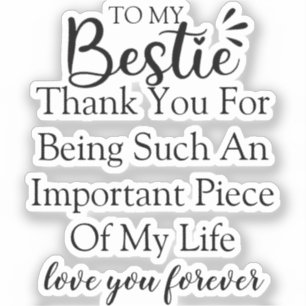 Personalized Gift Quote For Women Best Friend Sticker