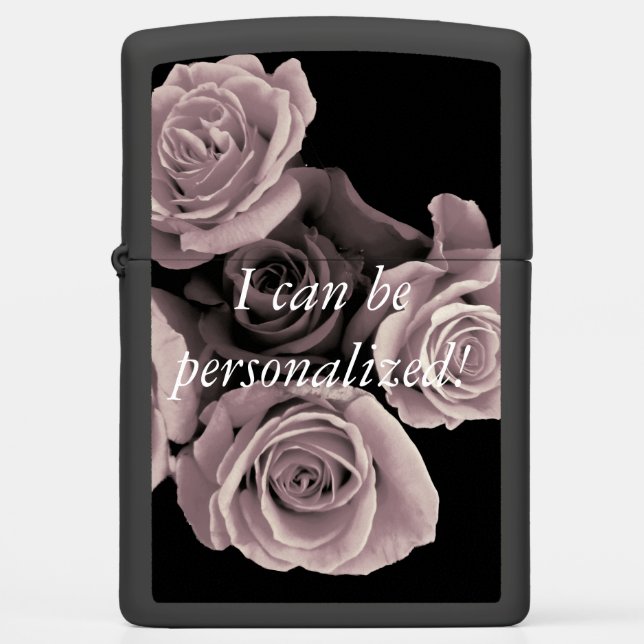 Personalized gift, rose, gift idea, zippo lighter (Front)