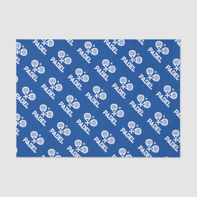 Personalized gift tissue paper for padel player (Front)
