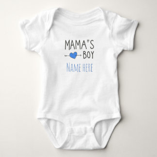 Personalized Gifts baby's name mama's boy Baby Bodysuit