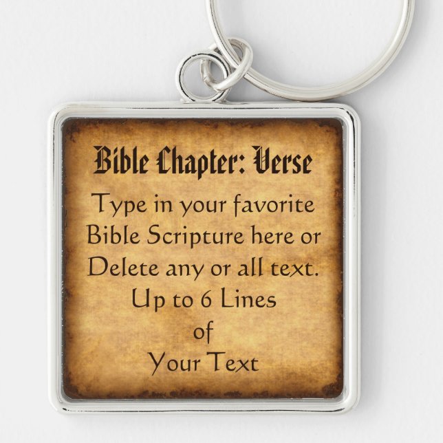 Personalized Gifts for a Christian Man Keychain (Front)