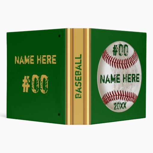 Personalized Gifts for Baseball Card Collectors 3 Ring Binder Zazzle