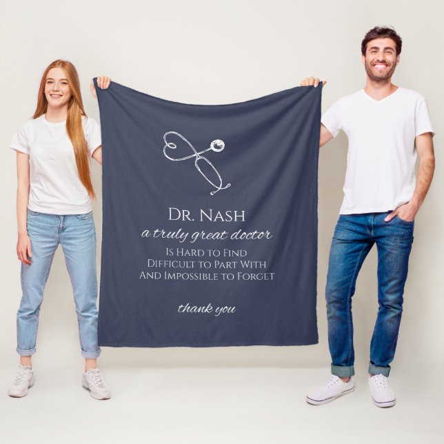Personalized Gifts For Doctor Medical Doctor Blank Fleece Blanket (In Situ)