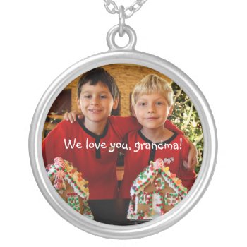 Personalized Gifts For Grandma Silver Necklaces by online_store at Zazzle