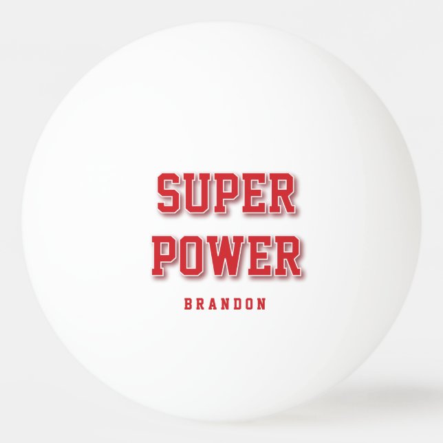 Personalized Gifts For Him Red Ping Pong Balls (Front)