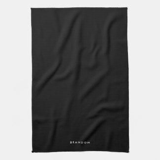 Personalized Gifts For Men Black Kitchen Towels