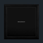 Personalized Gifts For Men Black Large Gift Box<br><div class="desc">Personalized gifts for men - black large gift box with customizable text. You can create your own,  just add your name. Unique gifts for men for birthday,  Christmas,  Father's Day or any other day... </div>