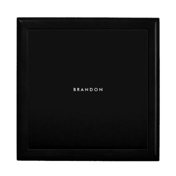 Personalized Gifts For Men Black Large Gift Box by online_store at Zazzle