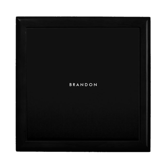 Personalized Gifts For Men Black Large Gift Box (Front)
