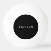Personalized Gifts For Men Black Ping Pong Balls (Back)