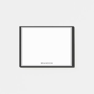 Personalized Gifts For Men Black Post-it® Notes