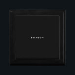 Personalized Gifts For Men Black Small Gift Box<br><div class="desc">Personalized gifts for men - black small gift box with customizable text. You can create your own,  just add your name. Unique gifts for men for birthday,  Christmas,  Father's Day or any other day... </div>