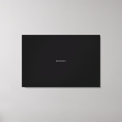 Personalized Gifts For Men Black Wrapped Canvas