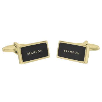 Personalized Gifts For Men Gold Plated Cufflinks by online_store at Zazzle