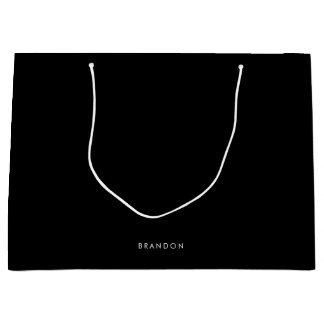 Personalized Gifts For Men Large Black Gift Bags