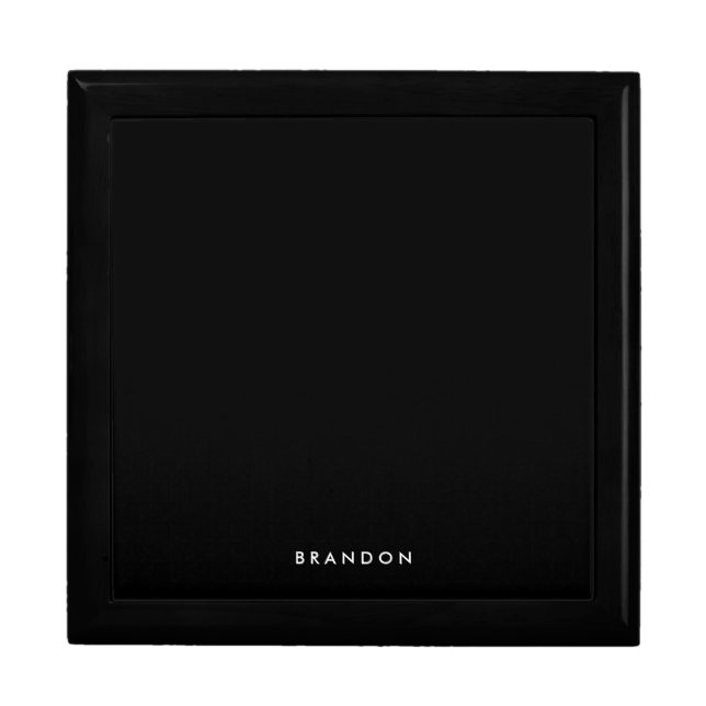 Personalized Gifts For Men Large Black Gift Box (Front)
