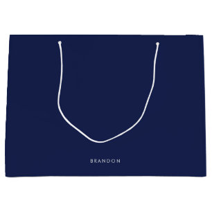 Personalized Gifts For Men Large Blue Gift Bags