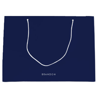 Personalized Gifts For Men Large Blue Gift Bags