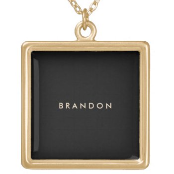 Personalized Gifts For Men Large Gold Necklace by online_store at Zazzle