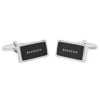 Personalized Gifts For Men Silver Plated Cufflinks by online_store at Zazzle