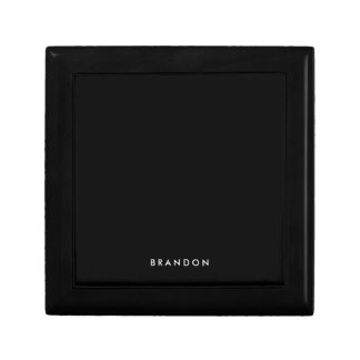 Personalized Gifts For Men Small Black Gift Box