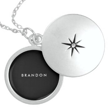 Personalized Gifts For Men Sterling Silver Locket by online_store at Zazzle