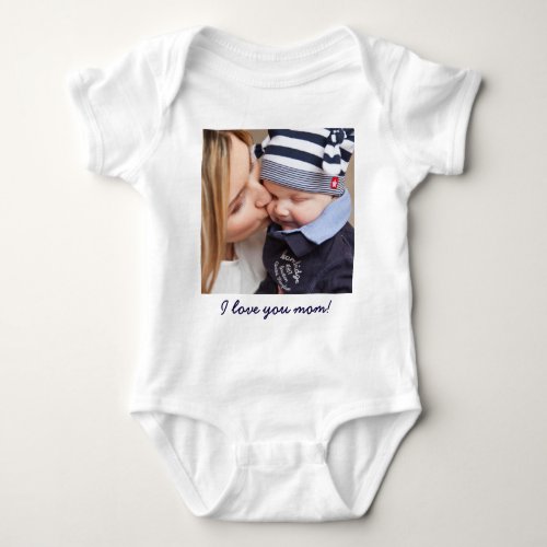 Personalized Gifts For Mom Add Your Photo And Text Baby Bodysuit