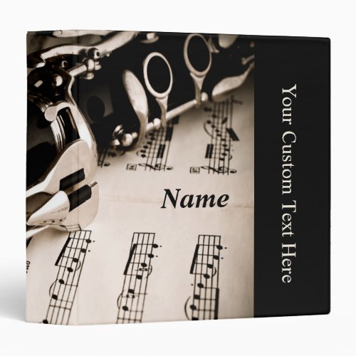 Personalized Gifts for Oboists Clarinetists Binder