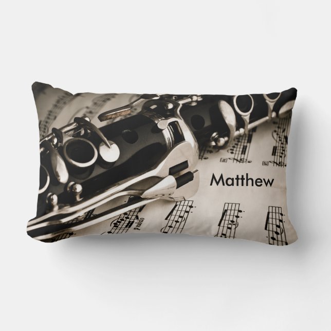 Personalized Gifts for Oboists Clarinetists Lumbar Pillow (Front)