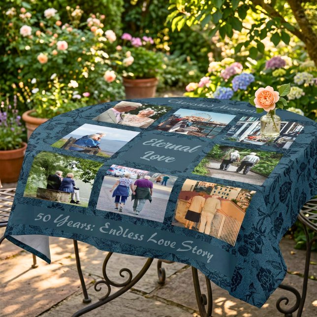 Personalized Gifts for Older Parents Couples Green Tablecloth (Personalized Gifts for Older Parents Couples Green Tablecloth)
