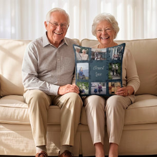 Personalized Gifts for Older Parents Couples Green Throw Pillow