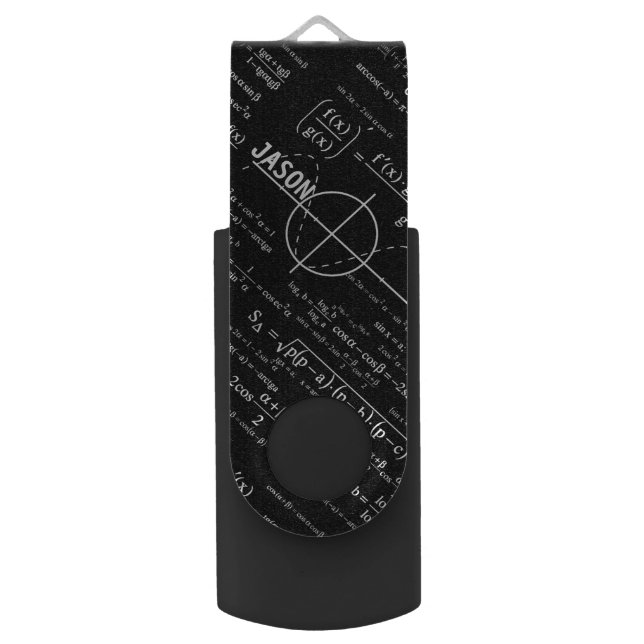 Personalized Gifts for Physics Geeks Physicists Flash Drive (Back (Vertical))