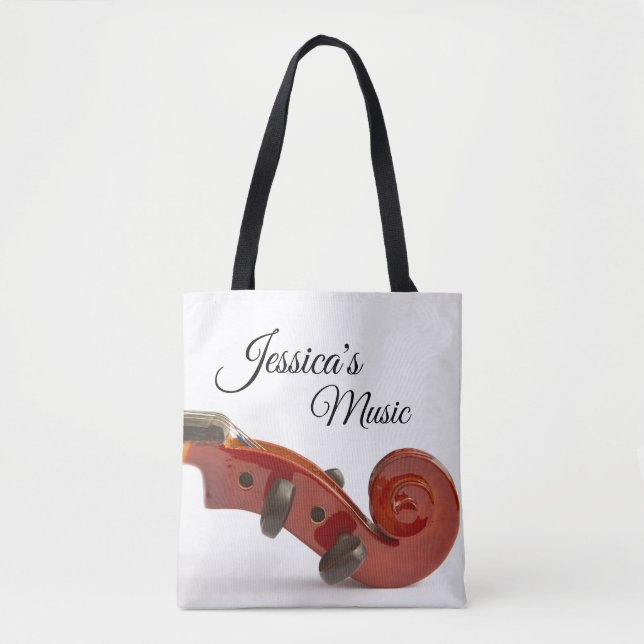 Personalized Gifts for Violin Players Tote Bag (Front)