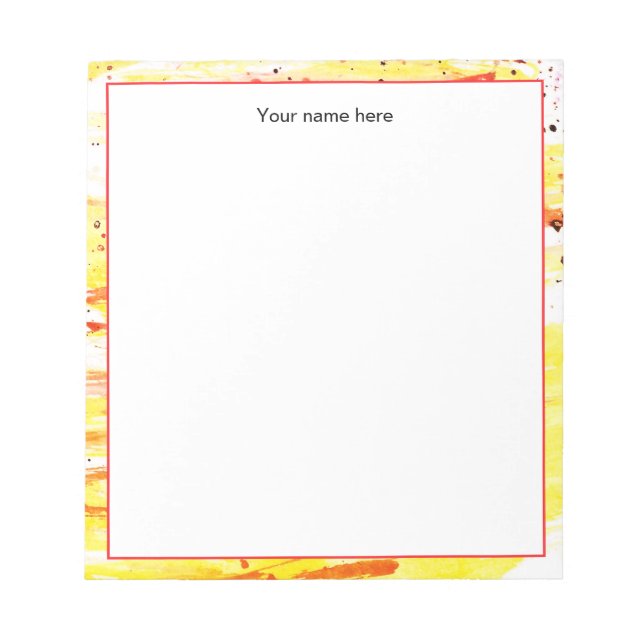 Personalized gifts home office supplies to do list notepad (Front)