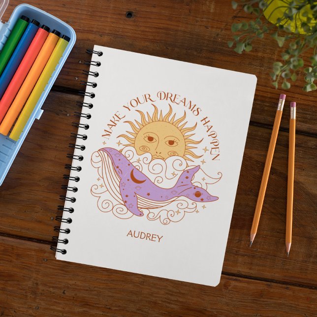 Personalized Gifts Make Your Dreams Happen Notebook (Creator Uploaded)