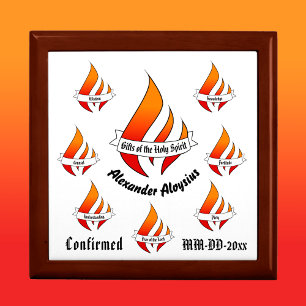 Personalized Gifts of the Holy Spirit Confirmation Gift Box