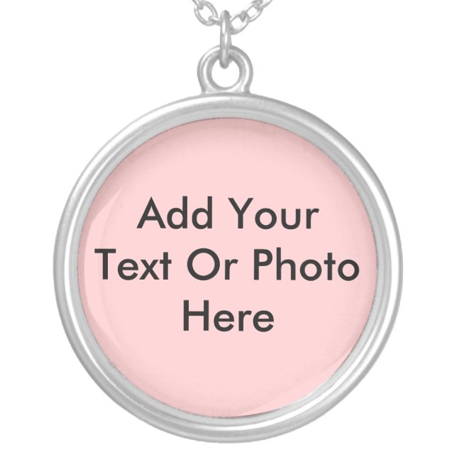 Personalized Gifts Silver Plated Necklace (Front)