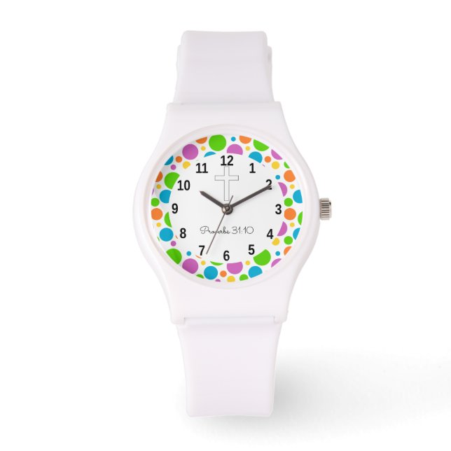 Personalized Gifts Women- Bible Scripture Watch (Front)